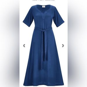 Holy Clothing Blue Ingrid Maxi Dress - Medium